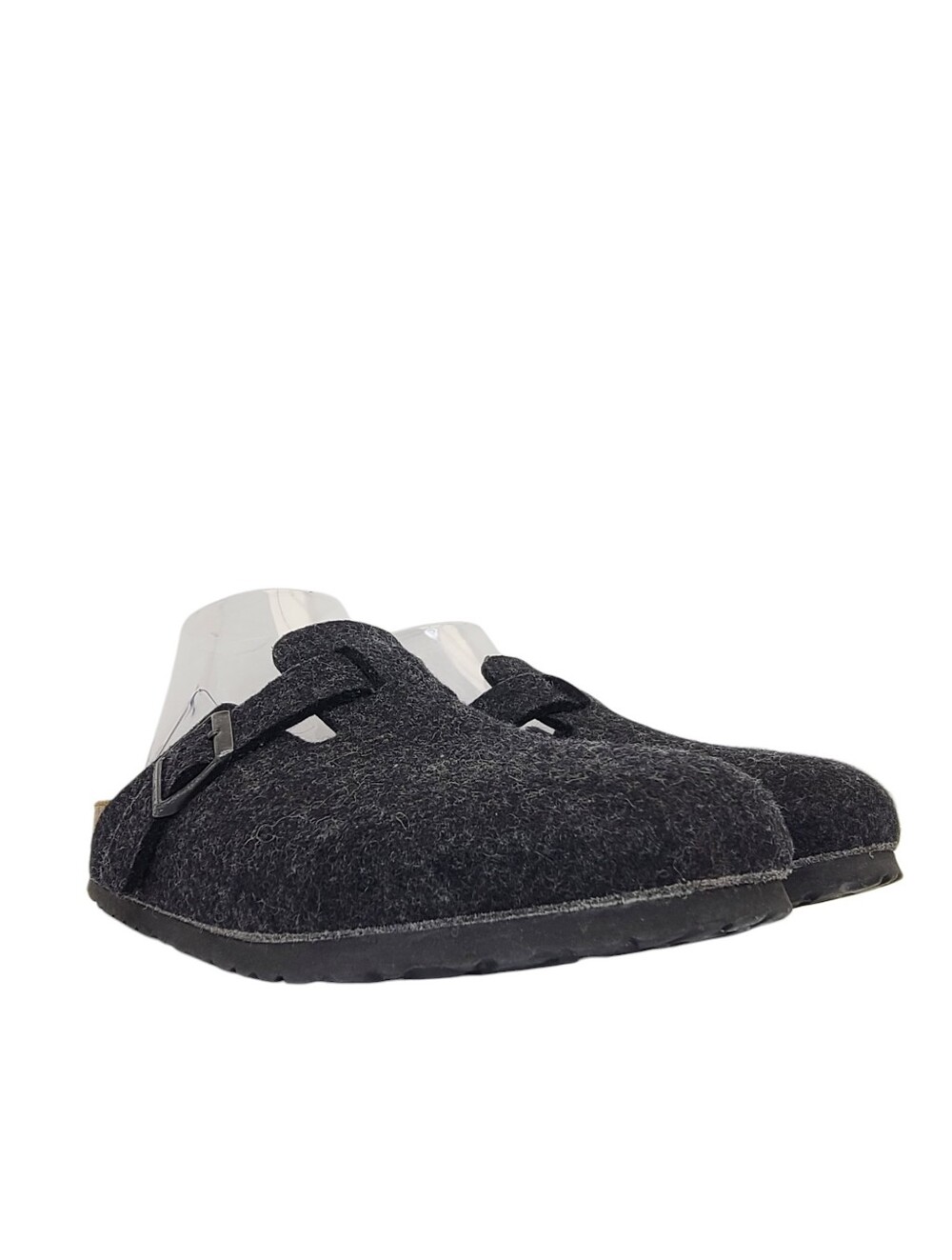 Birkenstock Boston Soft Footbed Wool Felt Clogs Anthracite EU M 7-7.5 W 9-9.5